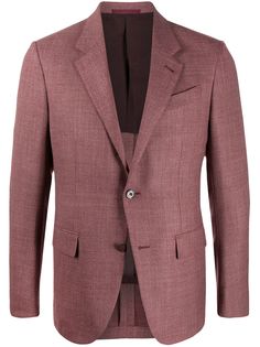 Ermenegildo Zegna однобортный пиджак с логотипом