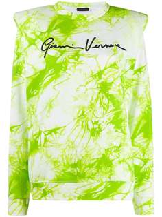 Versace джемпер с принтом тай-дай и логотипом