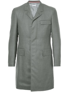 Thom Browne пальто с высокой проймой Chesterfield