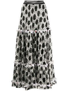 Missoni трикотажная юбка в горох