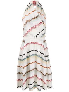 Missoni платье вязки интарсия с V-образным вырезом