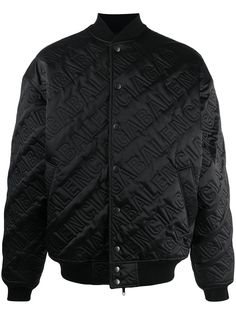 Balenciaga стеганая куртка-бомбер с логотипом