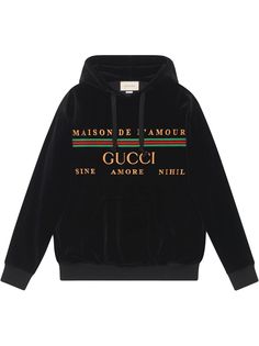 Gucci худи с вышитым логотипом