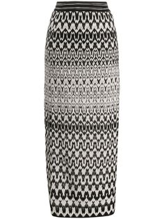 Missoni юбка с завышенной талией и геометричным узором