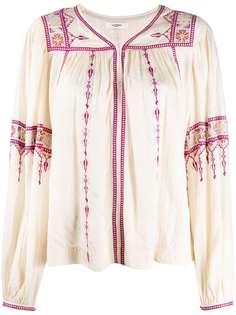 Isabel Marant Étoile расклешенная блузка с вышивкой