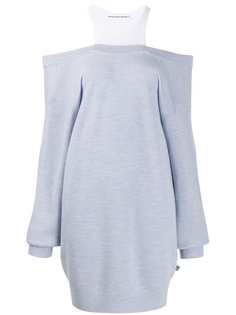T By Alexander Wang трикотажное платье-джемпер