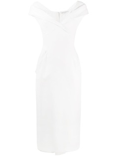 Ermanno Scervino платье миди с широким вырезом