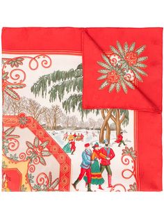 Hermès платок Les Plaisirs du Froid 2000-х годов
