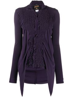 Jean Paul Gaultier Pre-Owned фактурная присборенная блузка 1990-х годов