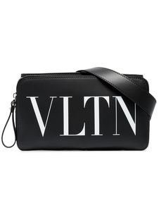 Valentino поясная сумка с принтом VLTN