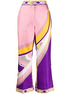 Emilio Pucci укороченные брюки с абстрактным принтом
