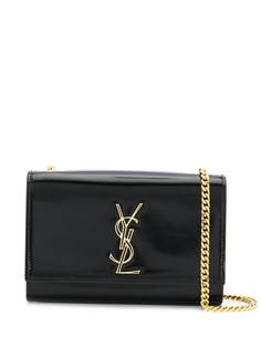 Saint Laurent лакированная сумка на плечо Kate