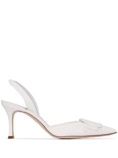 Manolo Blahnik туфли Maysli 70 с ремешком на пятке