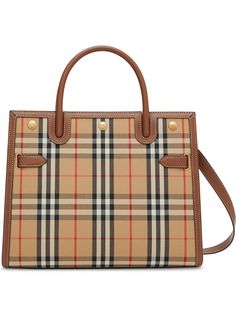 Burberry маленькая сумка Title в клетку Vintage Check