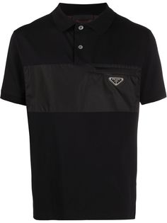 Prada рубашка-поло с логотипом