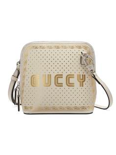 Gucci мини-сумка на плечо с принтом Guccy