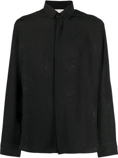 Saint Laurent жаккардовая рубашка