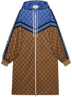 Gucci длинная куртка с узором GG