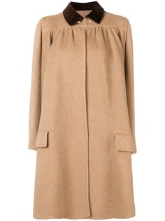 Valentino Pre-Owned расклешенное пальто с драпировками 1970-х годов