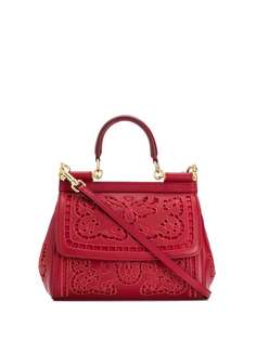 Dolce & Gabbana сумка на плечо Sicily с цветочной вышивкой