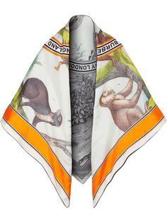 Burberry шарф с принтом