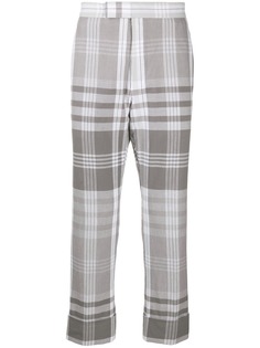 Thom Browne укороченные брюки в клетку