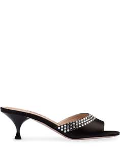Miu Miu мюли с кристаллами