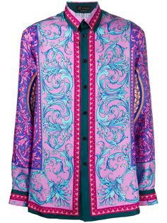 Versace рубашка с принтом