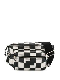 Saint Laurent поясная сумка в клетку