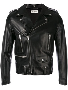 Saint Laurent байкерская куртка на молнии