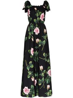 Dolce & Gabbana комбинезон с цветочным принтом