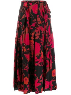 Valentino юбка с цветочным принтом