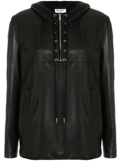Saint Laurent байкерская рубашка с длинными рукавами