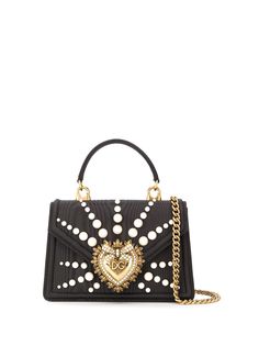 Dolce & Gabbana маленькая сумка Moiré Devotion с вышивкой