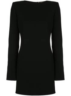 Saint Laurent платье мини с бантом и открытой спиной