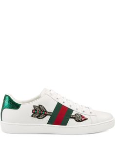 Gucci кроссовки Ace с вышивкой