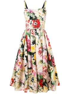 Dolce & Gabbana расклешенное платье с цветочным принтом