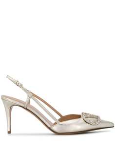 Valentino туфли Valentino Garavani 90 с ремешком на пятке и логотипом VLogo