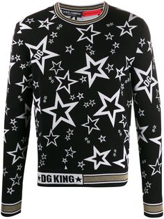 Dolce & Gabbana жаккардовый джемпер Millennials Star