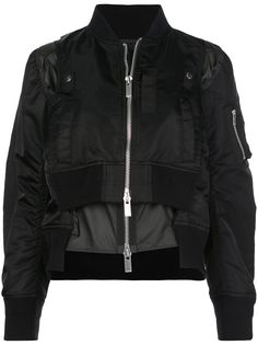 Sacai двухслойная куртка-бомбер