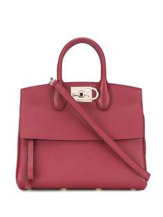 Salvatore Ferragamo клатч Studio с декором Gancini