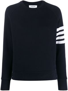 Thom Browne толстовка с рукавами реглан и полосками 4-Bar