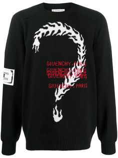 Givenchy джемпер с вышитым логотипом