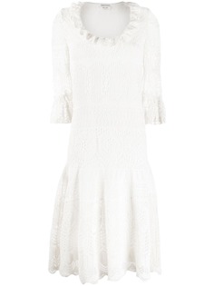 Alexander McQueen платье ажурной вязки