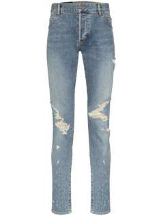 Balmain джинсы кроя слим с эффектом потертости