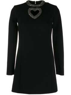 Saint Laurent декорированное платье мини
