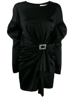 Alexandre Vauthier long-sleeve ruched mini dress