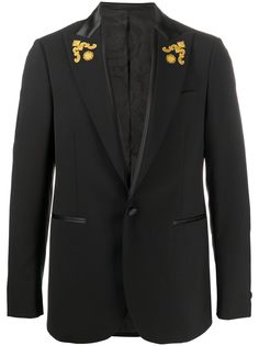 Versace пиджак с вышивкой