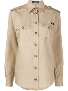 Dolce & Gabbana рубашка с длинными рукавами и цветочным принтом