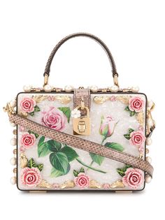 Dolce & Gabbana сумка с цветочной аппликацией